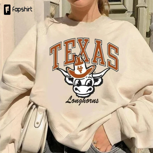 Vintage NCAA Texas football Sweatshirt \ T-Shirt, vintage Texas Shirt, Unisex T-shirt Crewneck Hoodie