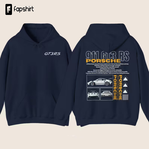 Porsche 911 GT3 RS Hoodie | 6 Colors Available | Unisex Men’s Women’s Hoodie