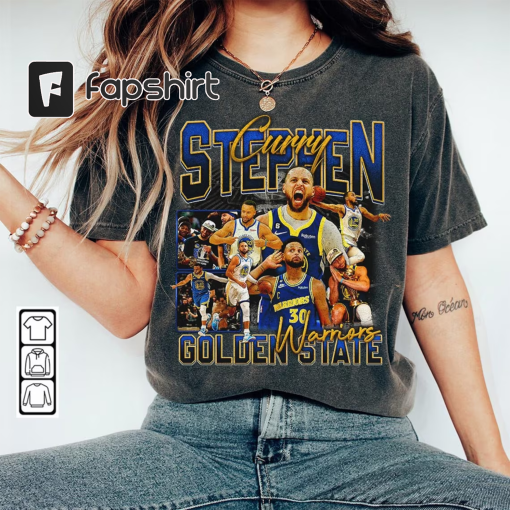 Stephen Curry Golden State Basketball Shirt, Warriors Basketball Shirt Christmas Gift Unisex, Basketball 90s Vintage Fan Gift