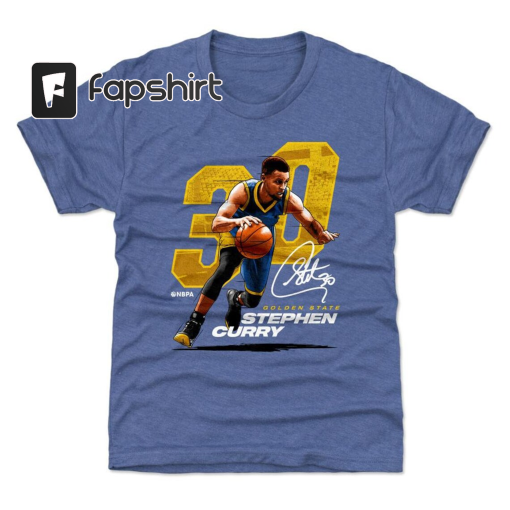 Steph Curry Kids T-Shirt – Golden State Basketball Steph Curry Offset Y WHT