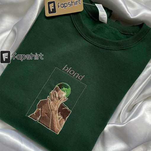 Frank Ocean Hoodie Blond Hoodie, Frank Ocean Shirt, trendy Sweatshirt, Blonde, music gift, Embroidered sweatshirt