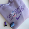 M.in.io.n Embroidered Crewneck, Free Custom Embroidered Name on Collar, Matching Couple Sweatshirt, Gift for Her, Gift for Him