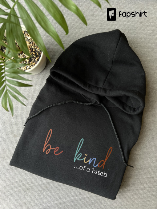 Be Kind Of A Bitch Shirt, Funny Women Sweatshirt, Best Friend Shirt, Girlfriend Gift, Funny Gift For Her, Rude Bitch Tee, Retro Be Kind Tee