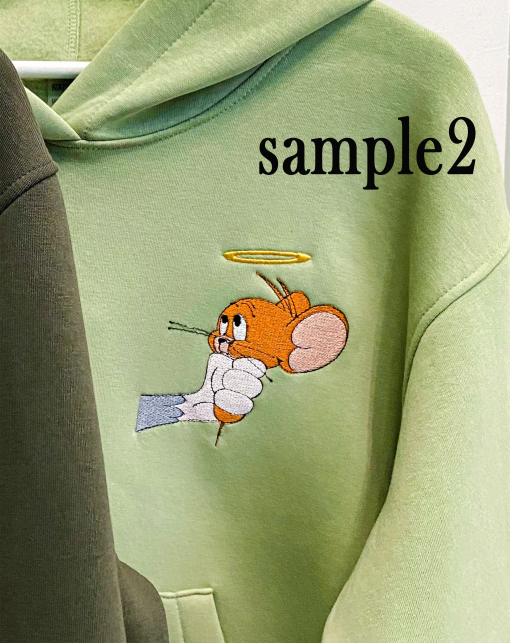 Tom X Jerry Couple Custom Embroidered Sweatshirt