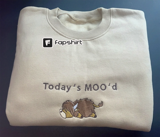 To day Moooo’d Embroidered Sweatshirt