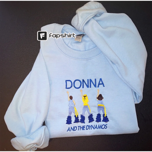 Embroidered Dancing Queen Sweatshirt, Donna and the Dynamos One Night Only Embroidered Sweatshirt, Mamma Mia inspired embroidered crewneck