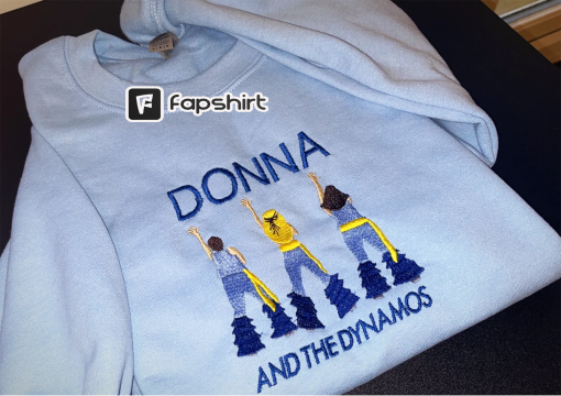 Embroidered Dancing Queen Sweatshirt, Donna and the Dynamos One Night Only Embroidered Sweatshirt, Mamma Mia inspired embroidered crewneck