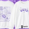 Olivia Rodrigo Sweatshirt, Rodrigo Shirt, GUTS Art Print Clothes, Olivia Rodrigo Music Hoodie And Unisex Tee