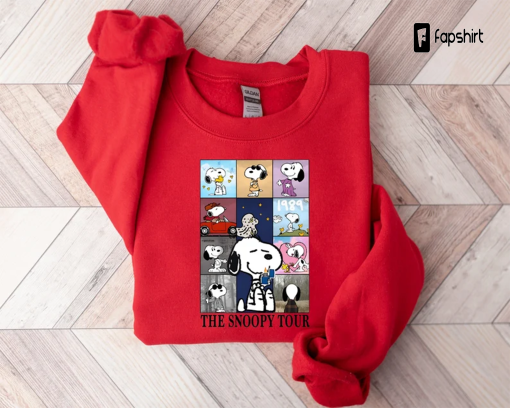 Swift Eras Tour Snoopy Sweatshirt, Snoopy Dog Sweater, Swiftie Eras Crewneck, Lover Midnights Folklore T-shirt, The Snoopy Tour Shirt