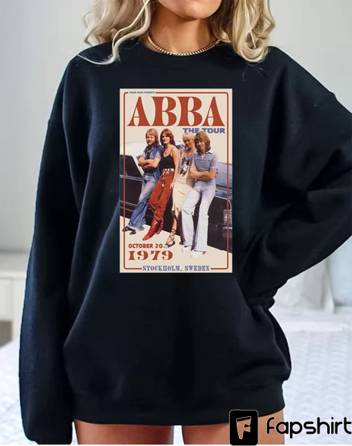 The A.BB.A Shirt, The A.BB.A Hoodie, The A.BB.A Sweatshirts, A.B.B.A Tour 1979 Shirt, Pop Music Shirt, Pop Disco Tee, Pop Rock T-Shirt