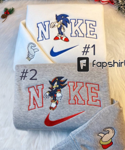 So.nic Embroidered Sweatshirt, Sonic X Shadow embroidered…