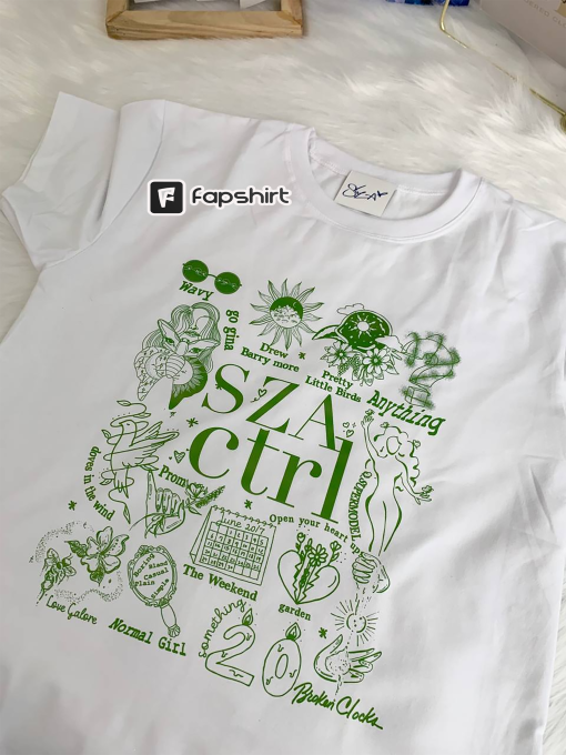 SZA Ctrl Album Full Tracklist Shirt