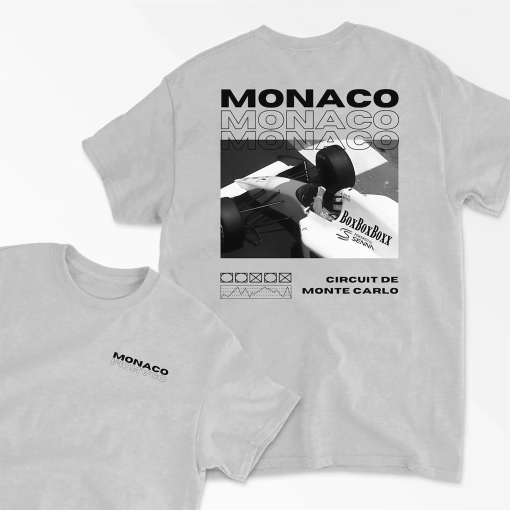 Vintage Monaco Shirt | F1 T-Shirt | F1 Gift | Formula 1 Apparel | Monaco Grand Prix Tee | Ayrton Senna McLaren | Circuit de Monte Carlo