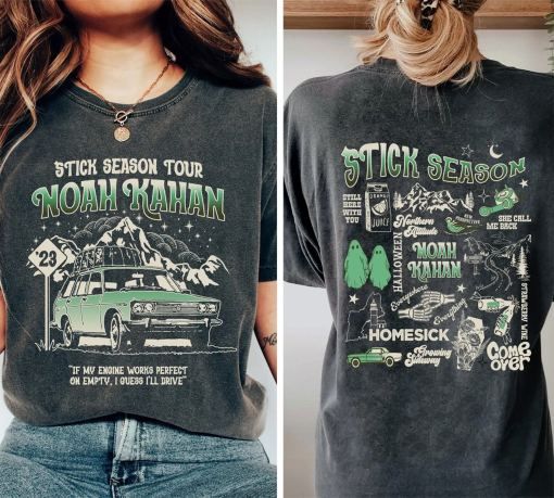 Comfort Color Authentic Stick Season 2 Sided Shirt,Stick Season Shirt, Noah Kahan Tour,Country Music Shirt, Noah Kahan Shirt