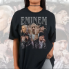 Eminem Slim Shady 90s Rap Shirt, Bootleg Rapper The Marshall Mathers LP Album Vintage Y2K Sweatshirt, Eminem Doodle Retro Unisex Hoodie