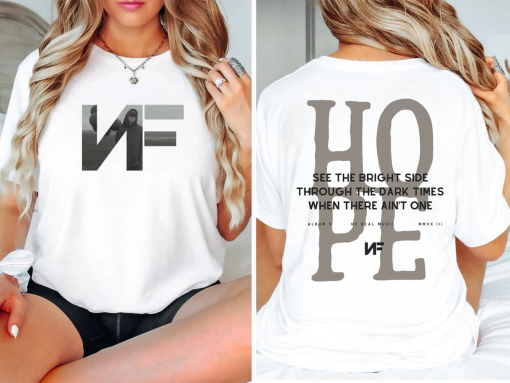 NF Hope Tracklist Shirt, Hope Album Tour Merch Tshirt, Best Fan Gift, Concert Tee, Vintage Aesthetic Shirt, Fan Art, Illustration, Artwork