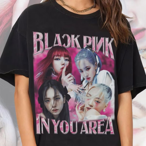 Blackpink, Black Pink, In You Area, T-shirt Style Unisex Homage Gift LJKreates, for both Men and Women T-shirt, Crew-Sweatshirt, and Hooded