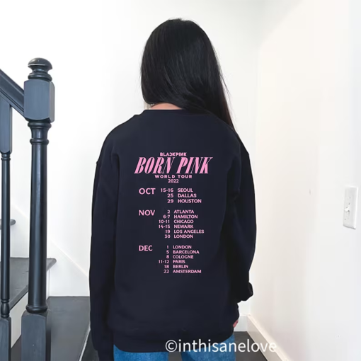 Blackpink inspired hoodie, sweatshirt, world tour 2022, taste that pink venom, born pink, unisex hoodie, lovesick girls, the album, blink