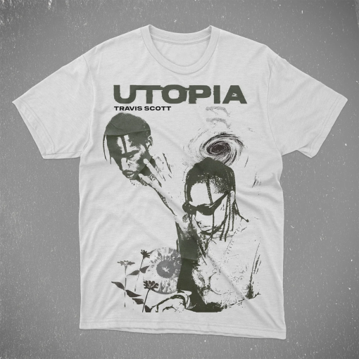 Travis Scott UTOPIA Shirt – Travis Scott Hiphop Shirt – Cactus Jack Gift – Concert Merch CIRCUS MAXIMUS Tour Rap Tee