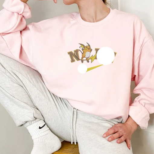 Raichu Pokemon Embroidered Sweatshirt