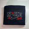 N.ik.e  Vintage Embroidery Sweatshirt, Crewneck Hoodie, Birthday Gift