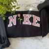 N.ik.e  Vintage Embroidery Sweatshirt, Crewneck Hoodie, Birthday Gift