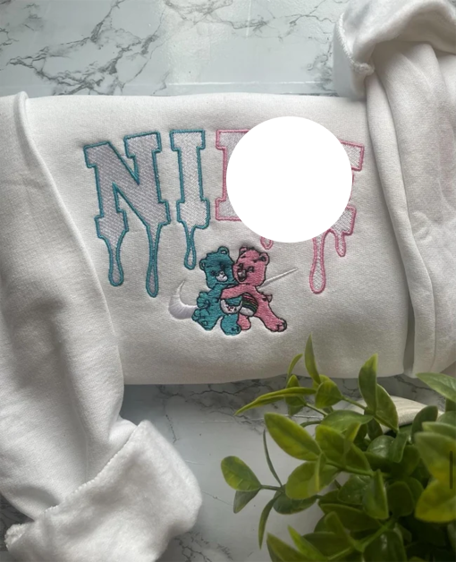 Valentine Cute Bears embroidered Sweatshirt, Love A lot And Tenderheart Bears Hoodies, Valentine Day Sweaters