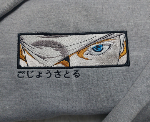 Satoru Gojo Embroidered Sweatshirt Jujutsu Kaisen Anime