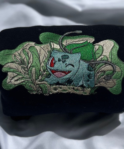 Bulbasaur Plant Pokémon Anime Vintage Embroidered Crewneck…