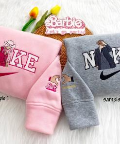 Barbie & Oppenheimer (Barbeheimer) Embroidered Sweatshirt