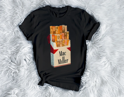 Mac Miller Cigarette Box Vintage Shirt 90s Mac Miller Merch Hoodie Sweatshirt Graphic Tees Mac Miller Shirt Handmade Clothing Mac Miller