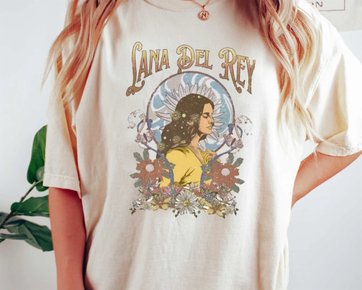 Lana Del Rey Vintage Shirt Comfort Colors Shirt, Music Tour 2023 Tshirt, Lana Del Rey Trendy Shirt, Retro Lana Del Rey Unisex Shirt For Fans