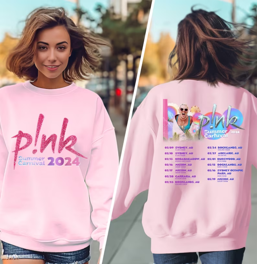 Pink Singer Summer Carnival 2024 Tour sweatshirt,Pink Fan Lovers sweatshirt,Music Tour 2024 Shirt,Concert 2024 P!nk shirt