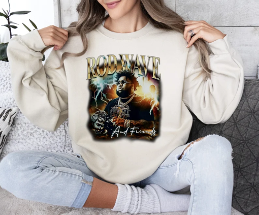 Rod Wave Nostalgia 90s Rap Music Shirt, Bootleg Vintage Y2K Sweatshirt, Retro Tour 2023 Concert Tickets Unisex Gift For Fan