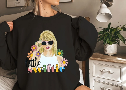 Cute Swiftie Sweatshirt – Little Swiftie Sweater – Taylor Fan Gift – Album Tour Sweatshirt – Floral Swiftie Sweatshirt – Album Merch Sweater