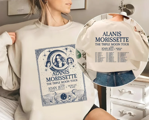 Alanis Morissette The Triple Moon Tour 2024 Shirt, Alanis Morissette Fan Shirt, Alanis Morissette 2024 Tour, The Triple Moon Concert Shirt