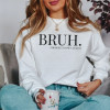 Bruh Formerly Known as Mom Sweatshirt Christmas Bruh Gift for Mom Dad Sis Bro Sweatshirt Cool Meme Trendy T-Shirt Mother’s Day Gift for Her