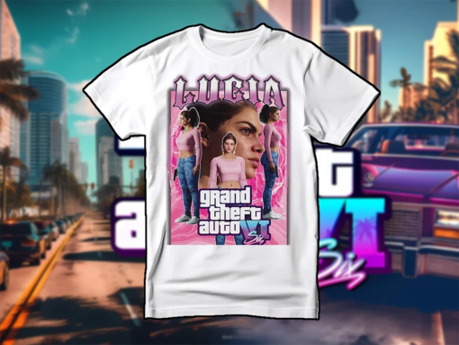 Lucia GTA 6 Shirt, Lucia Grand Theft Auto 6 T-Shirt, Video Game Tee, Gamer Gift, Bootleg