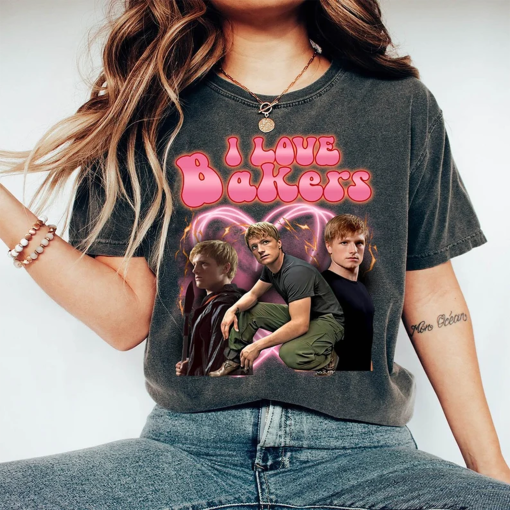 I Love Bakers Shirt, Harry Styles Shirt, Peeta Mellark Vintage Hoodie, Gift T-Shirt, Josh Hutcherson Bootleg Tees, Josh Hutcherson Fans