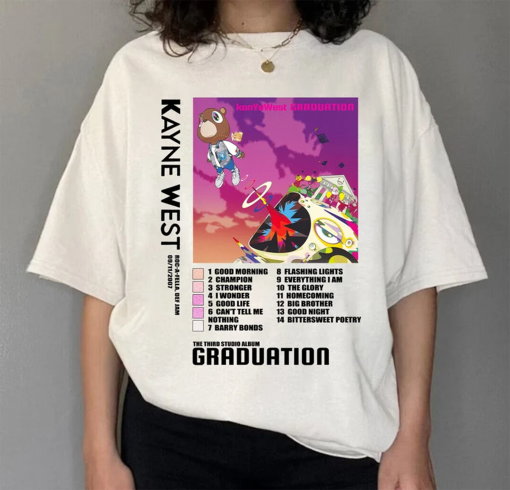 NEW Kanye West Graduation T-Shirt, Graduation Cotton Unisex T-Shirt, Kanye West shirt, Unisex T-shirt, Best Gift For Men Women