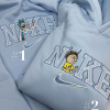 S.po.nge.B.o.b and P.at.ri.ck Couple Embroidered Sweatshirt, Valentine’s Day Couple Sweatshirt Hoodie Couple Matching Sweater Anniversary