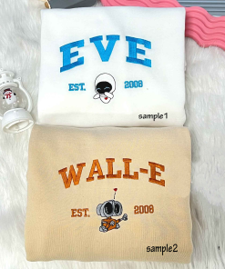 Wall-E Eve Est 2008 Couple Sweatshirt,Valentine’s Day…