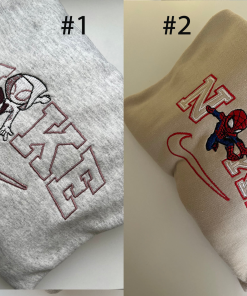 Gwen-stacy x Sp..ider-Punk Embroidered Sweatshirt, Spider-Man Across…