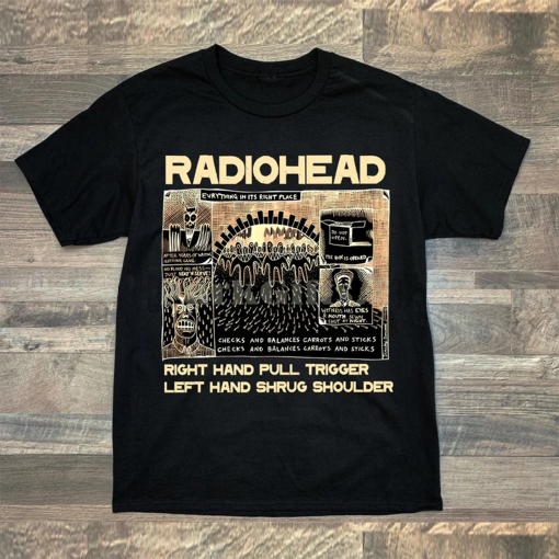 Radiohead Shirt for men and women, Vintage Radiohead Concert Tour Rock Music Band T-Shirt, Radiohead band 90s shirt, gift for her