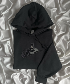 The Dark Knight Batma.n Embroidered Hoodie; Embroidered…
