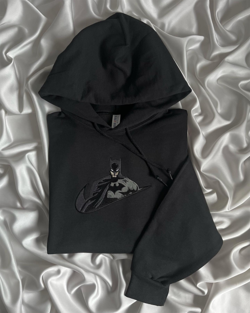 The Dark Knight Batma.n Embroidered Hoodie; Embroidered Crewneck, Embroidered Hoodie, Sweatshirt , Gift