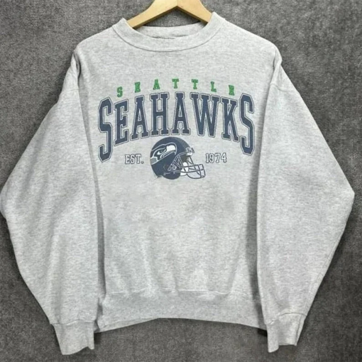 Vintage Seattle Football Sweatshirt \ T-Shirt \ Hoodies, Retro NFL Seattle Shirt, American Football Bootleg Gift