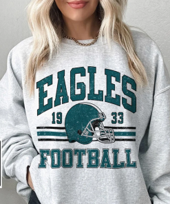 Eagles Football Sweatshirt, Shirt Retro Style 90s…