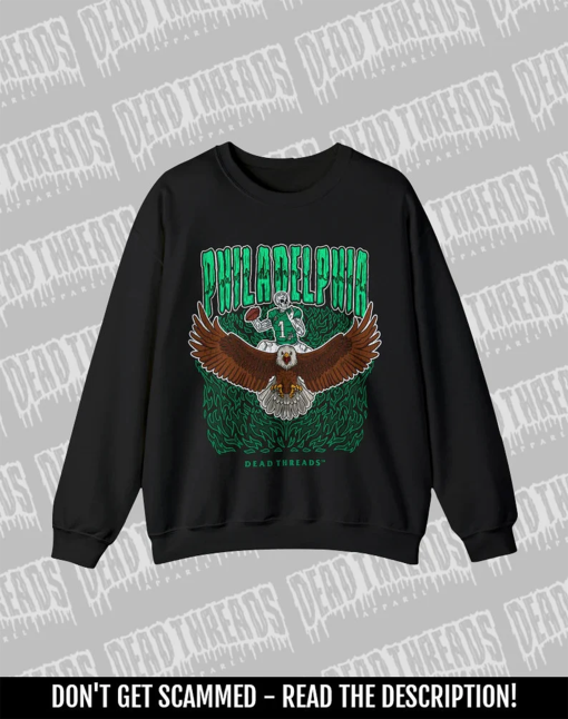 PHILADELPHIA FOOTBALL sweatshirt, Dead Threads, football t-shirt, NFL