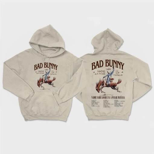 Nadie sabe lo que va a pasar manana tshirt, Bad Bunny Tshirt, Cowboy Bad Bunny Tshirt, Bad Bunny New Album shirt